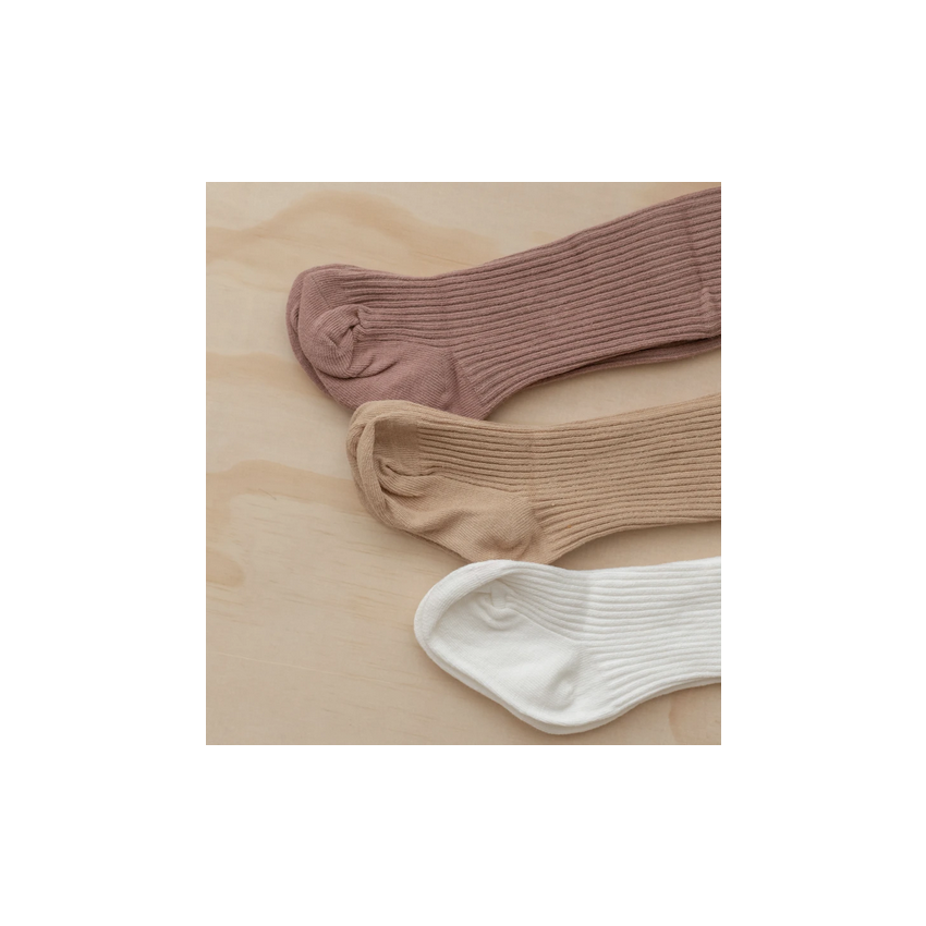 Ziggy Lou - Strick- Strumpfhose gerippt Caramel