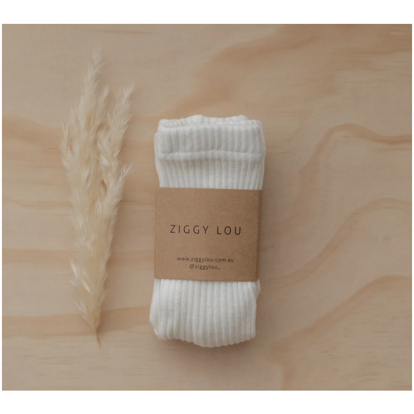 Ziggy Lou - Strick- Strumpfhose gerippt Milk