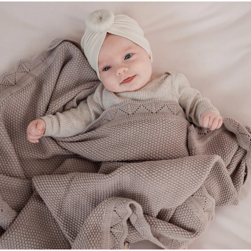 Ziggy Lou - Strickdecke Heirloom Dusty violett