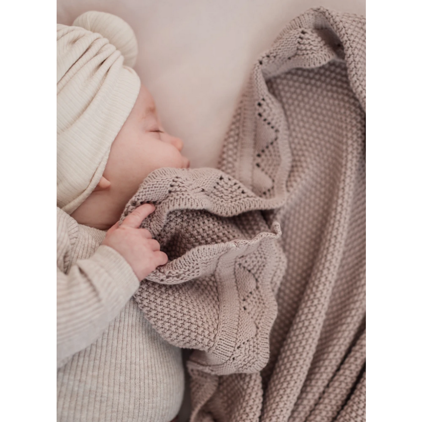 Ziggy Lou - Strickdecke Heirloom Dusty violett