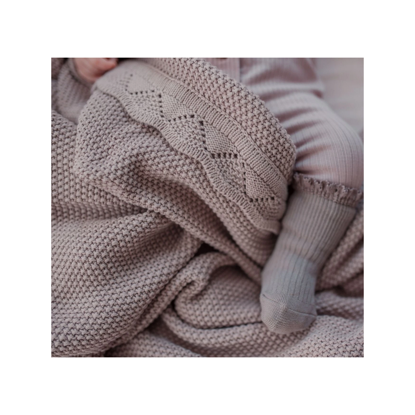 Ziggy Lou - Strickdecke Heirloom Dusty violett