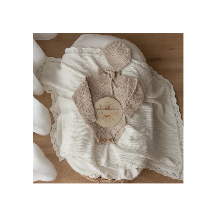 Ziggy Lou - Strickdecke Heirloom Milk