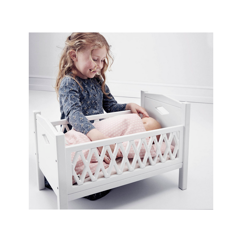 Cam Cam Copenhagen - Puppenbett Harlequim Weiss