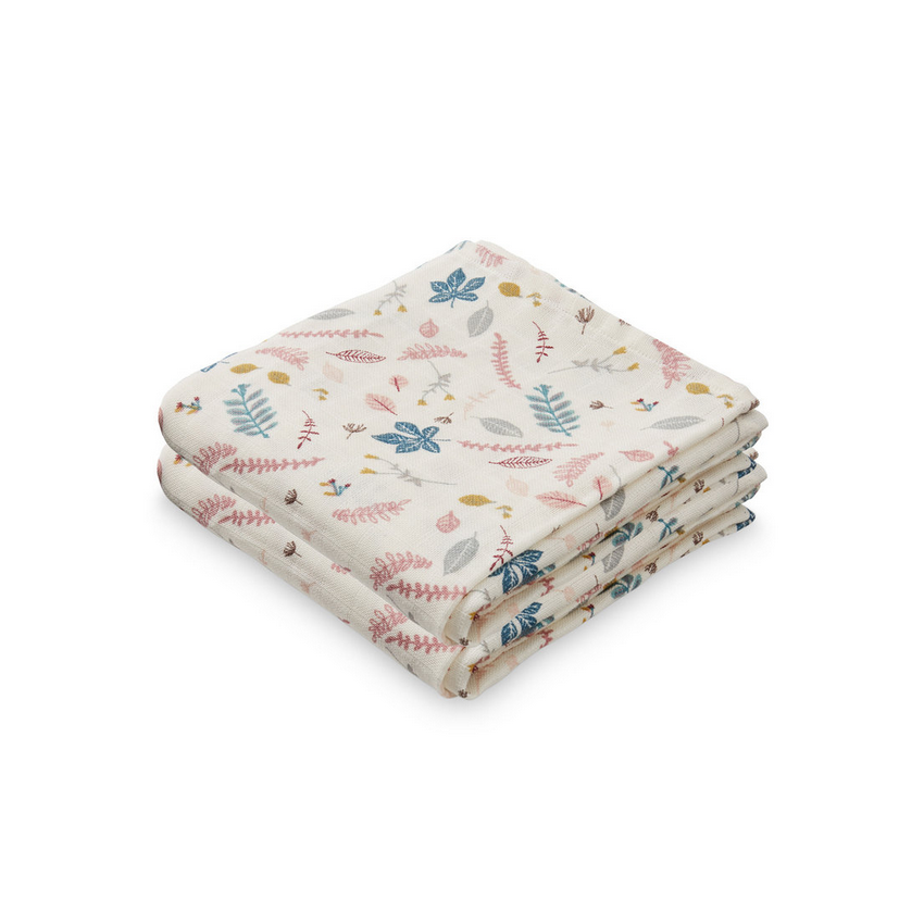 Cam Cam Copenhagen Muslin 2er Set Pressed Leaves Rose