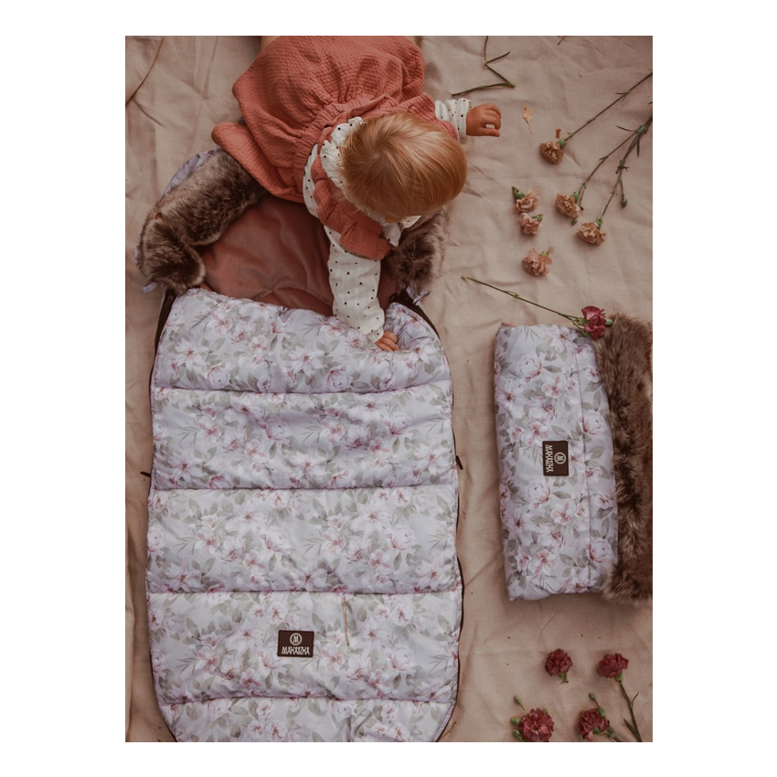 Makaszka - Fusssack Vintage Flowers (0-36 Monate)