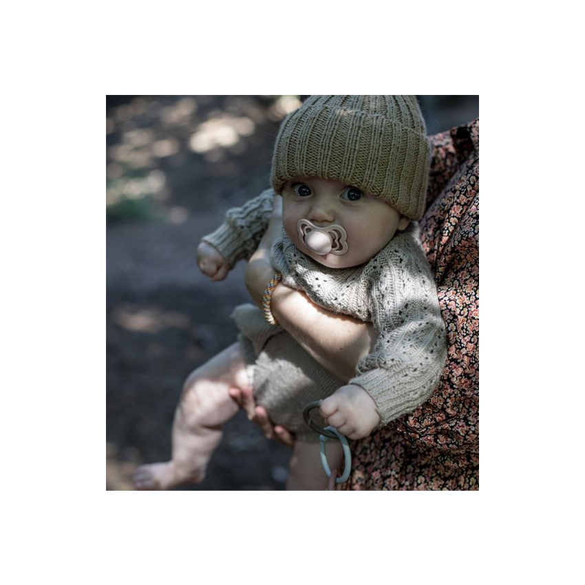 BIBS - SUPREME Silikon Coral-White Gr. 2