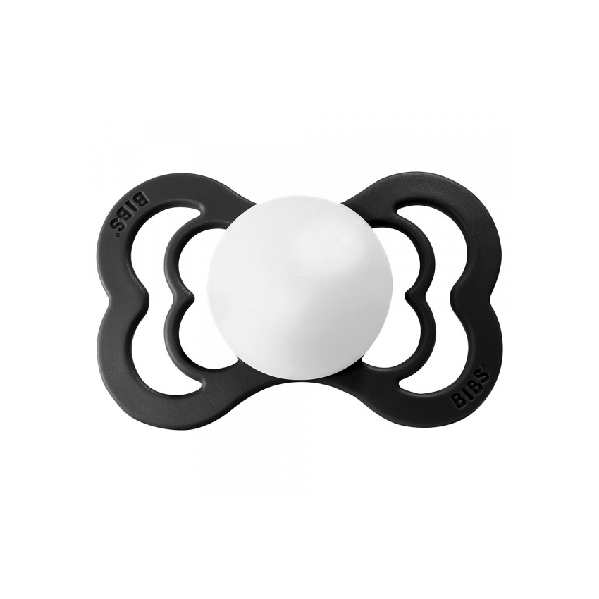 BIBS - SUPREME Silikon Black-White Gr. 2