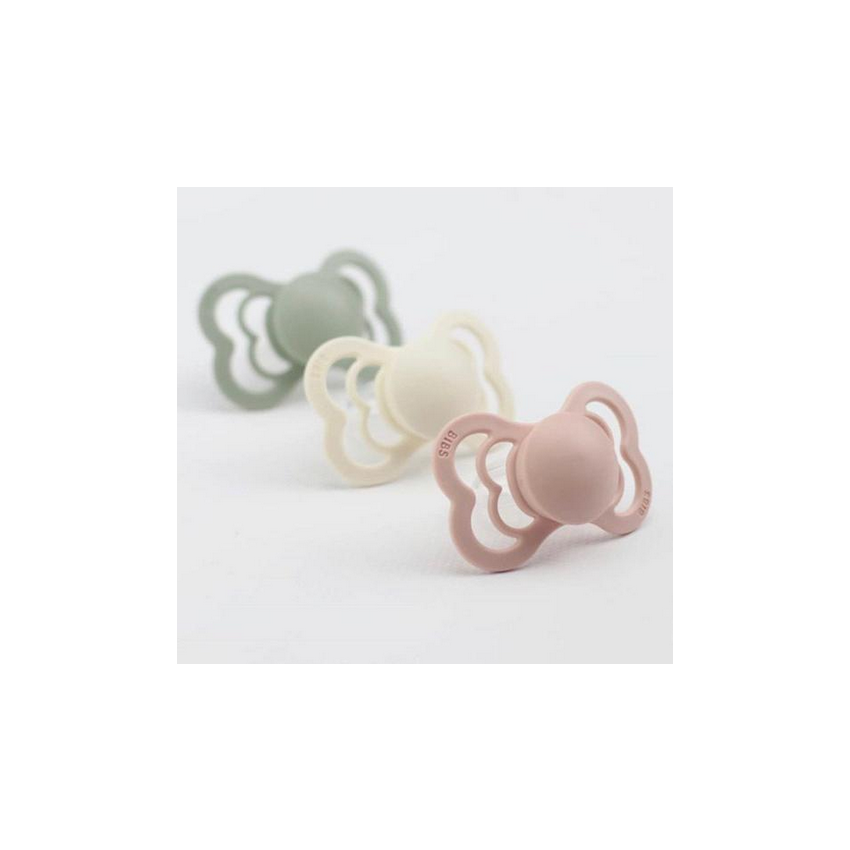 BIBS - SUPREME Silikon Coral-White Gr. 2