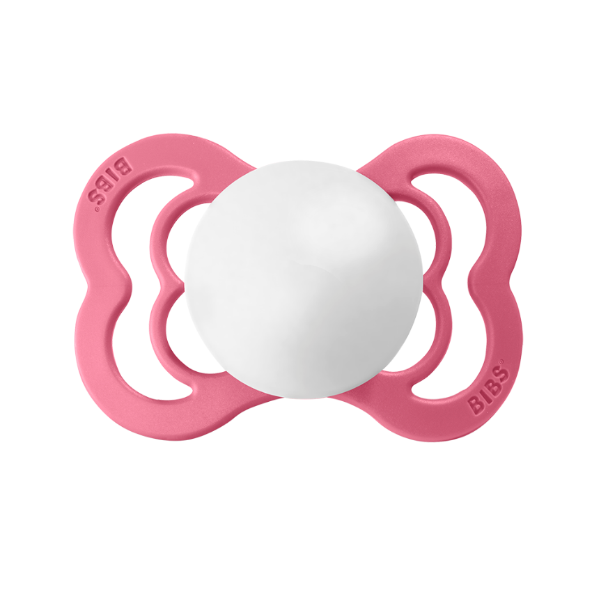 BIBS - SUPREME Latex Coral-White Gr. 1