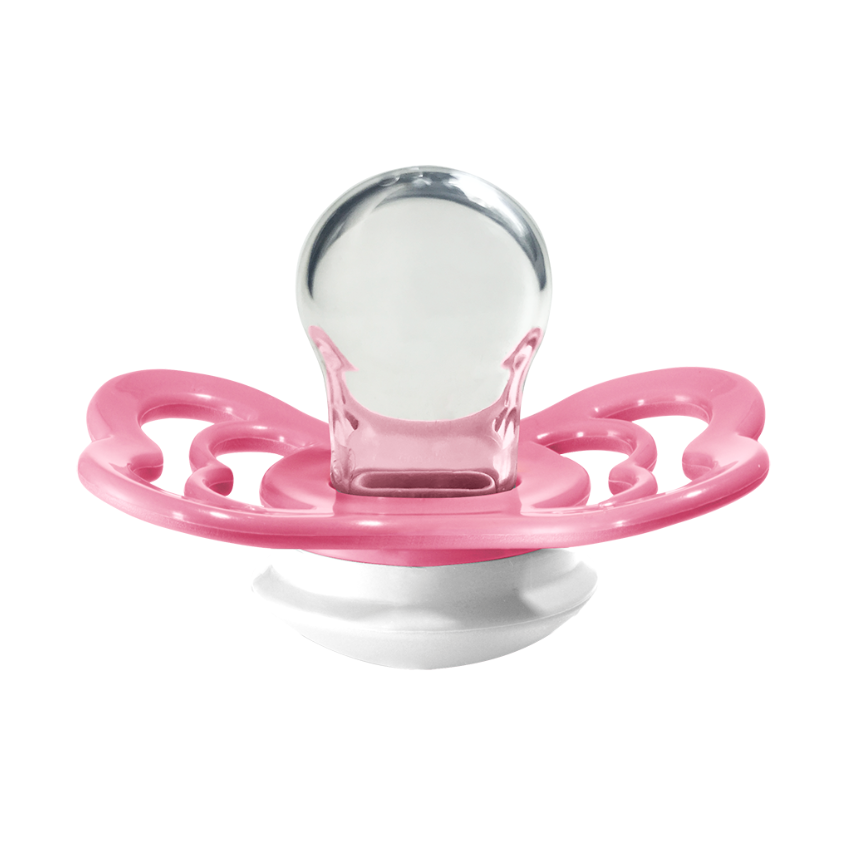 BIBS - SUPREME Silikon Coral-White Gr. 1