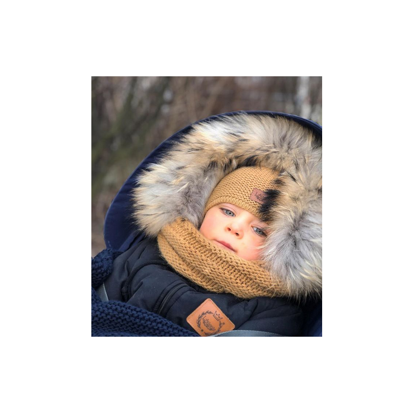 LAttante - Babymütze Feinstrick mustard