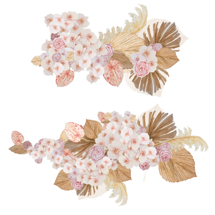 Ginger Monkey - Orchid, Rose & Pampas Set