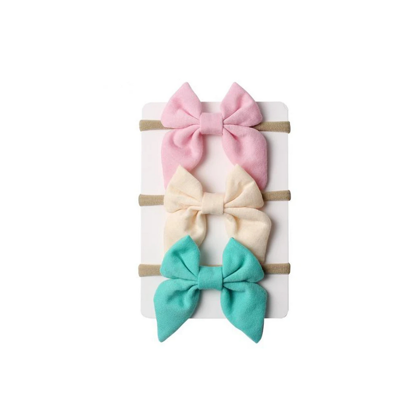 Emerson and Friends - Stirnband Set Pastell Creme, türkis, rosa