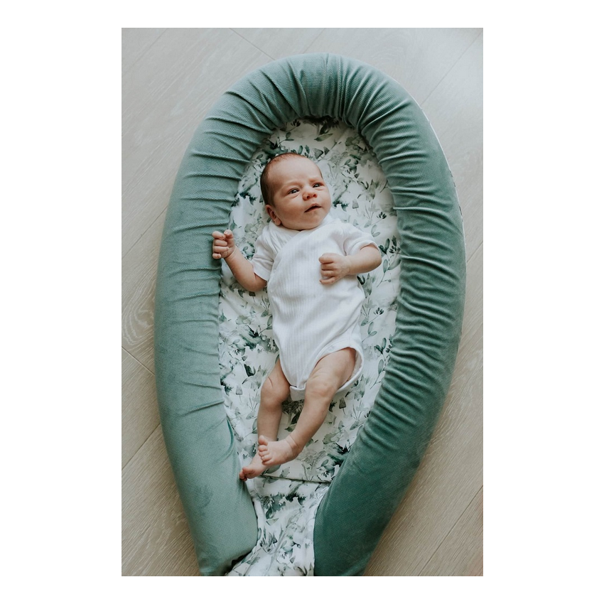Makaszka - Babynest PREMIUM Sage Green