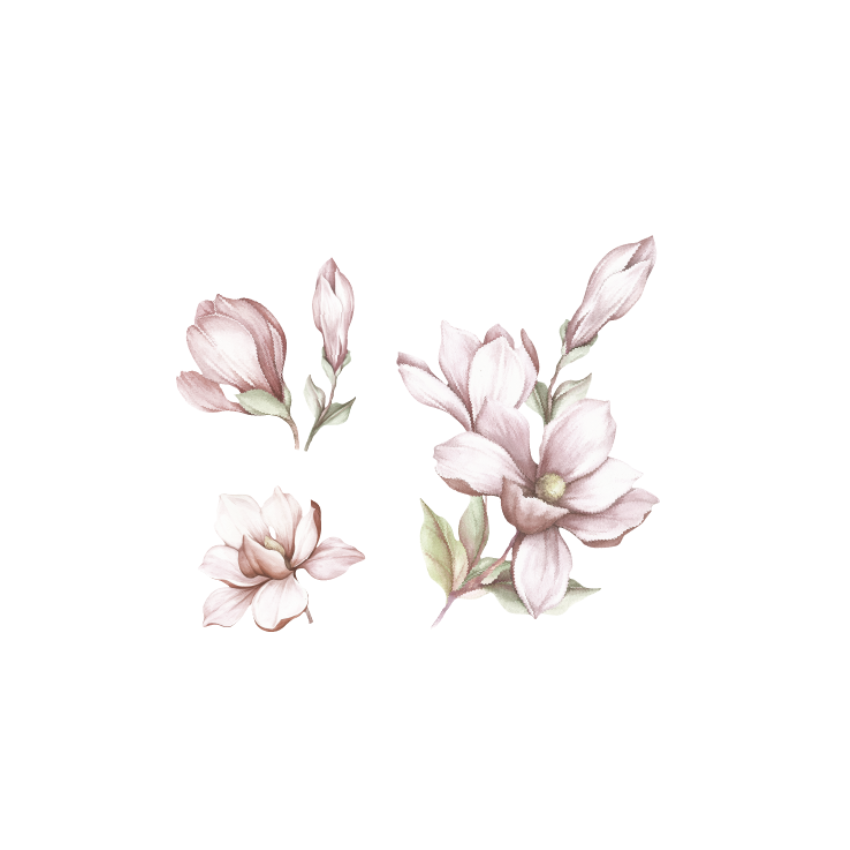 Thats mine - Wandsticker Magnolia rose