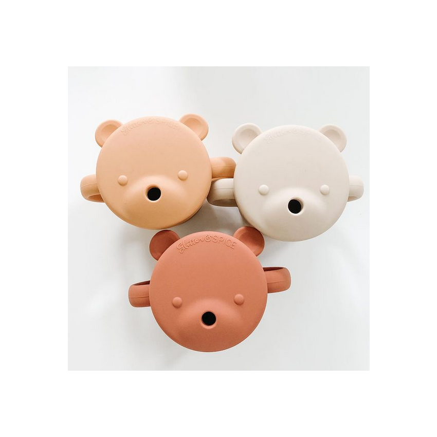 Glitter & Spice - Silikon Trinkbecher Bär Camel