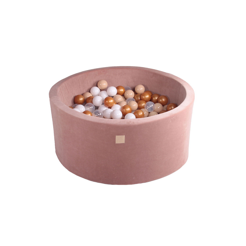 MeowBaby - Bällebad Teddybär Komplettset inkl Bälle 90x90x40cm