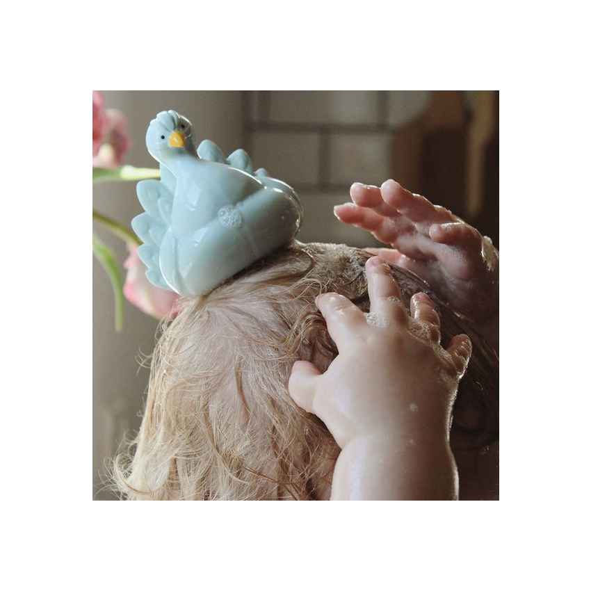 Natruba - Badespielzeug Beissling Pfau Hellblau