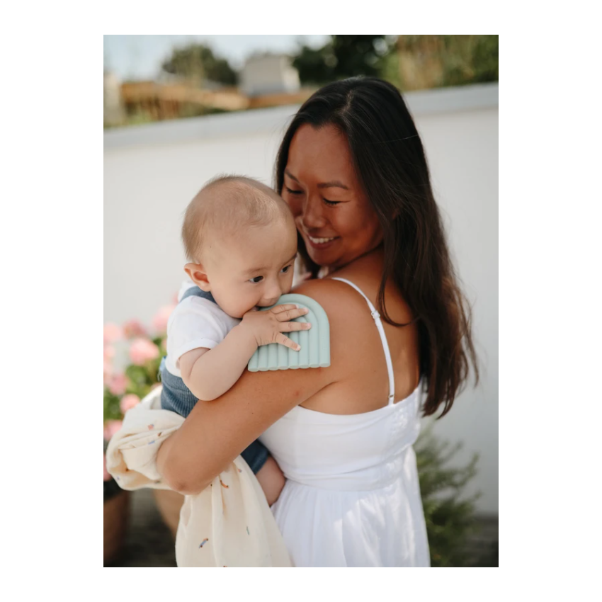 Mushie - Beissling Regenbogen Mauve