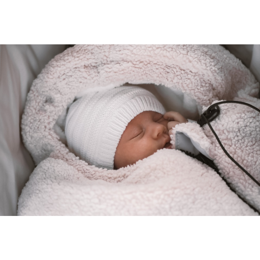 Makaszka - Fusssack Übergangszeit Alpaka Teddy Ivory