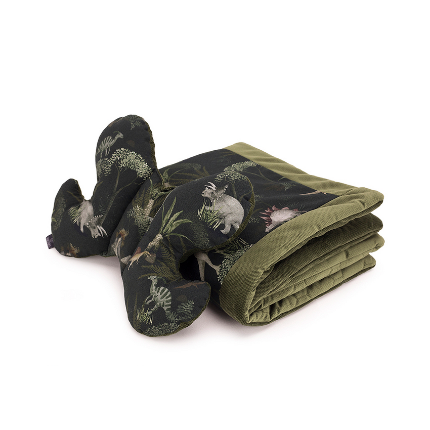 Makaszka - Babykissen- und Deckenset Dino