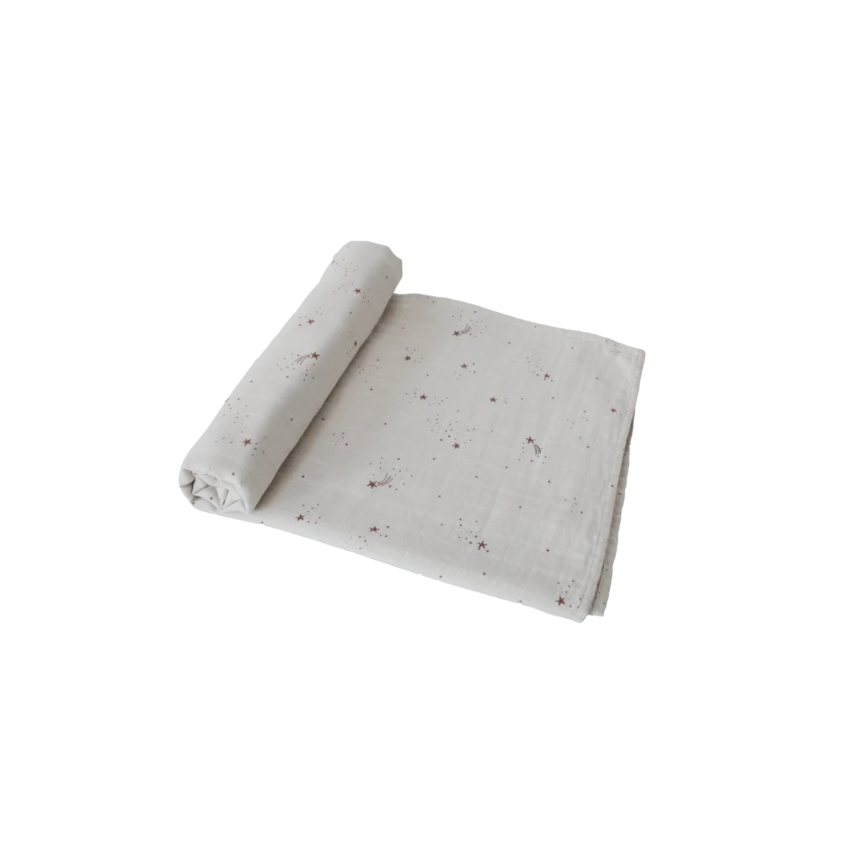 Mushie - Swaddle Falling Stars