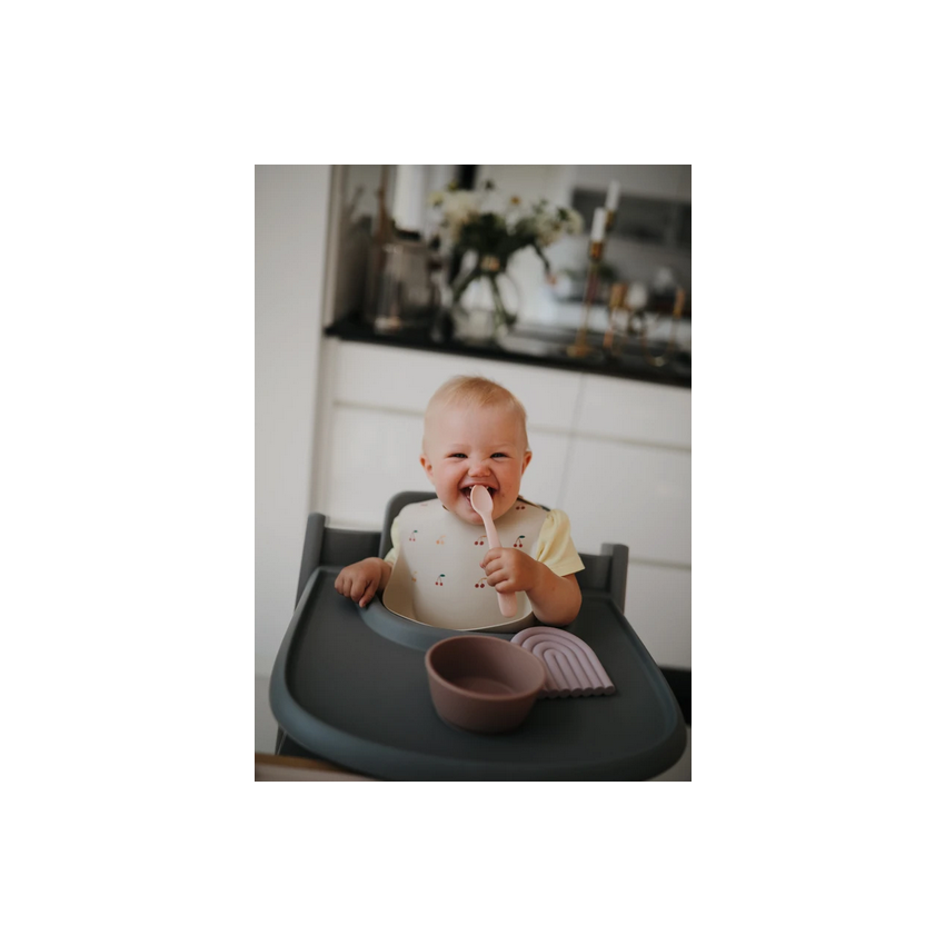 Mushie - Silikon Saugnapfschale Blush