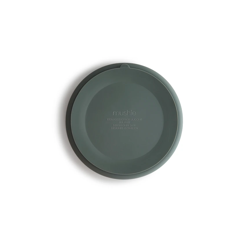 Mushie - Silikon Saugnapf Menüteller Dried Thyme