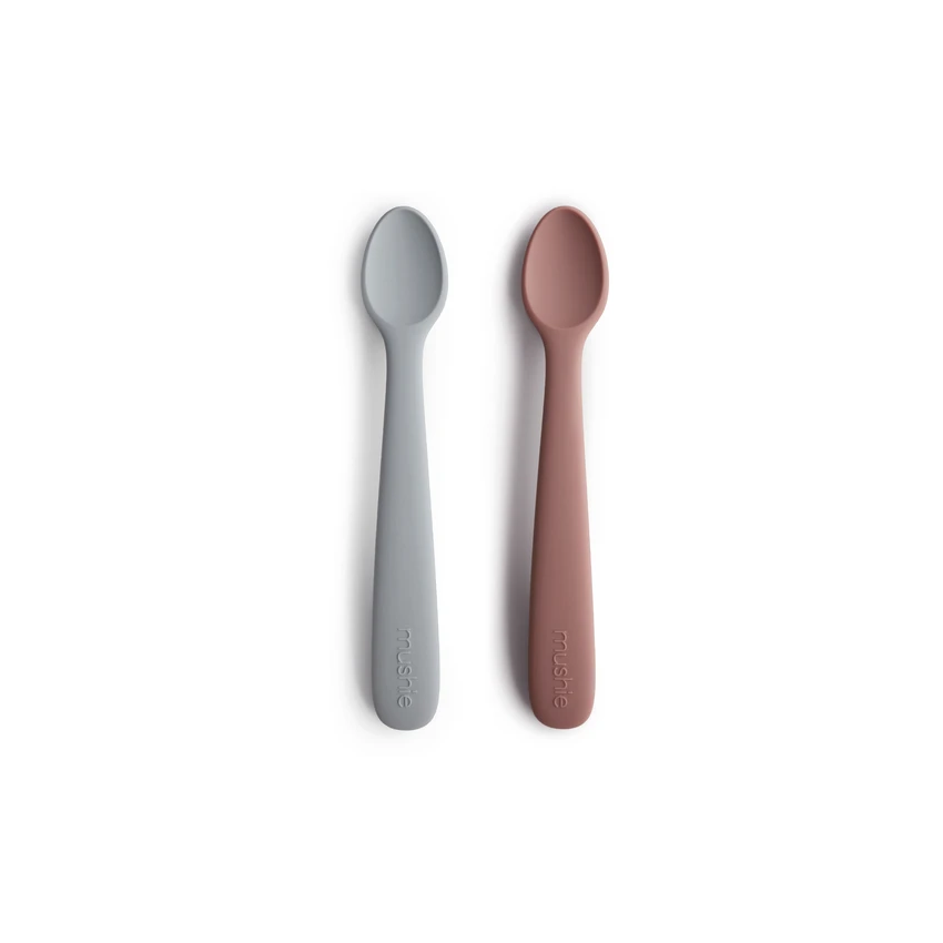 Mushie - Babylöffel Set Stone - Cloudy Mauve