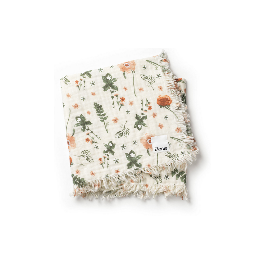 Elodie - Baumwoll Muslin Decke Meadow Blossom