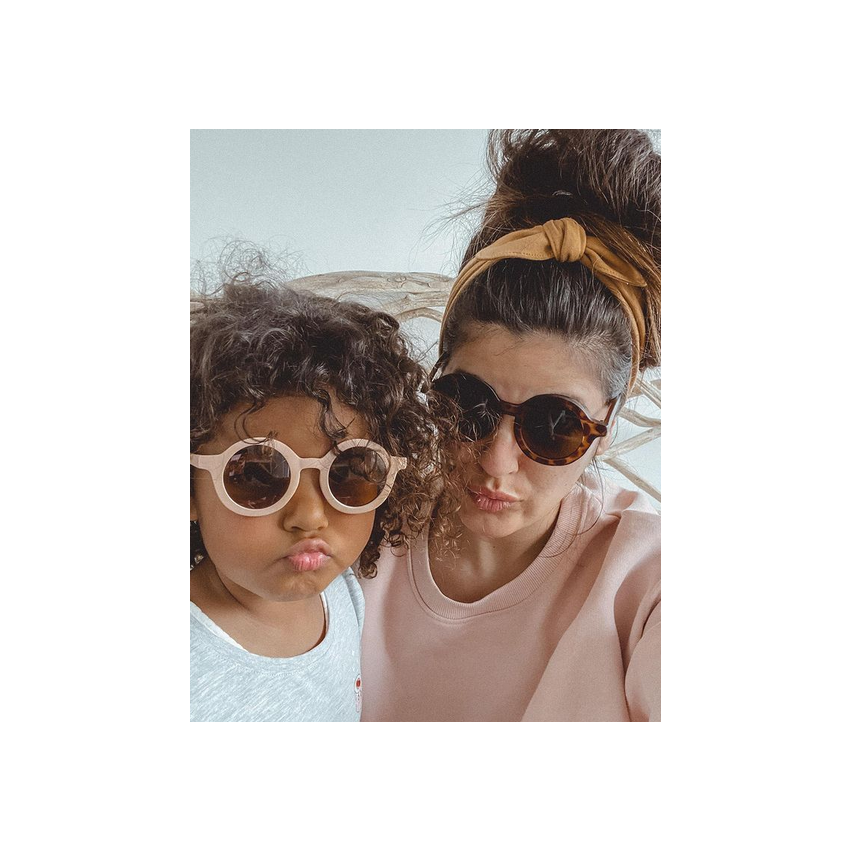 Mrs Ertha - Mama & Papa Sonnenbrille Erwachsene Flamingo