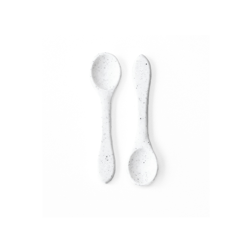 Mrs Ertha - Silikon Löffel Weiss Speckle