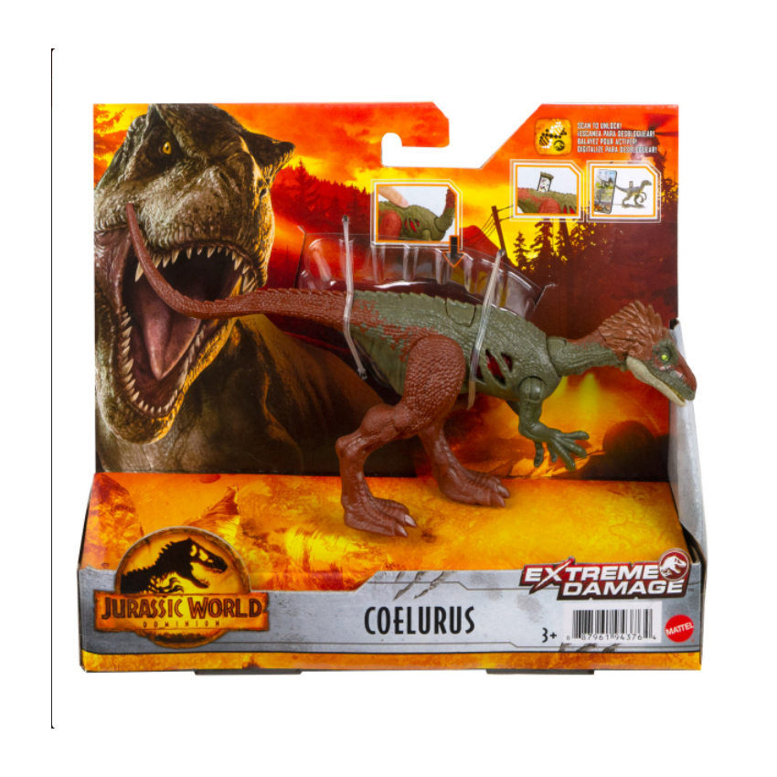 Mattel - Jurassic World Extreme Damage - Coelurus