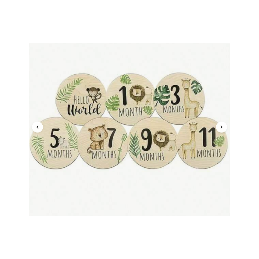 Holz Meilenstein Set Safari