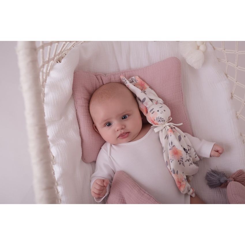 Samiboo - Bambus Muslin Kuschelhäschen in Bloom