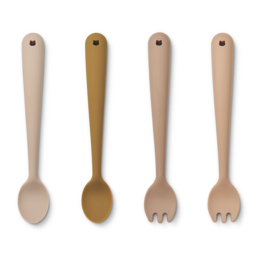 LIEWOOD - 4er Set Babybesteck Rose Mix