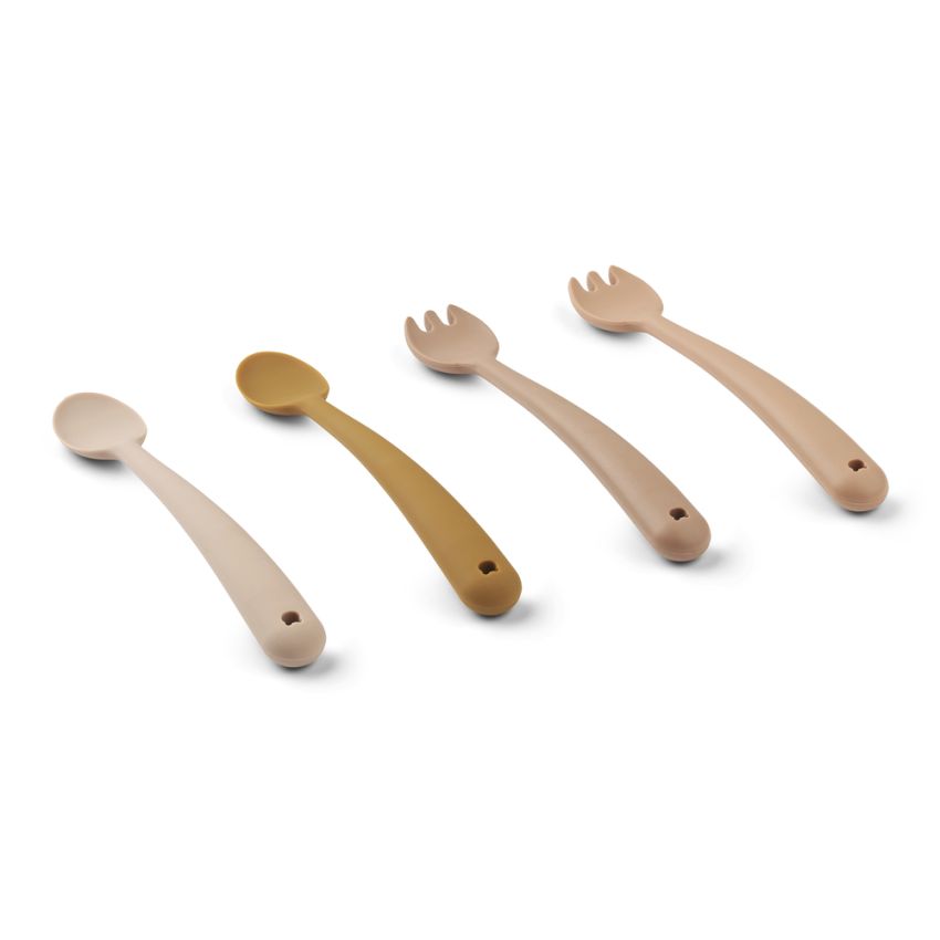 LIEWOOD - 4er Set Babybesteck Rose Mix