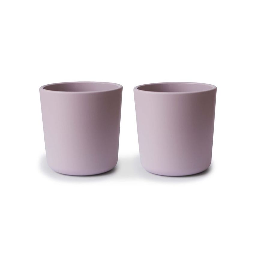 Mushie - 2er Set Trinkbecher Soft Lilac