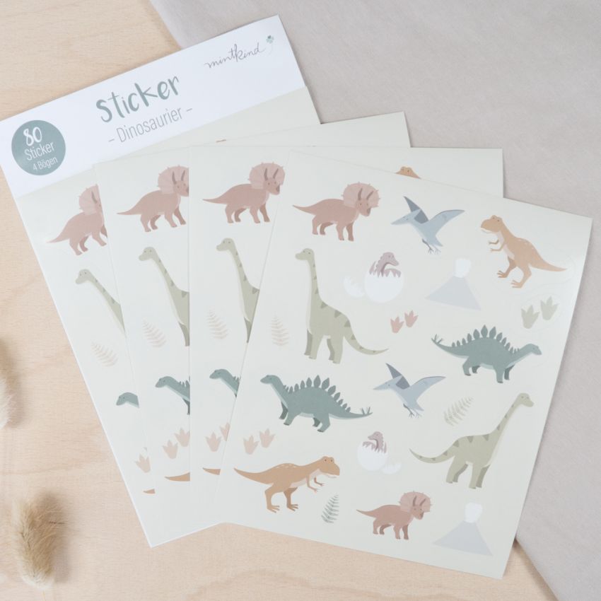 mintkind - Stickerbogen Dinosaurier