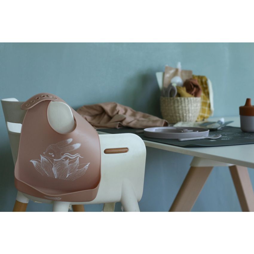 Lille Vilde - Silikon Lätzchen Flower Bunny