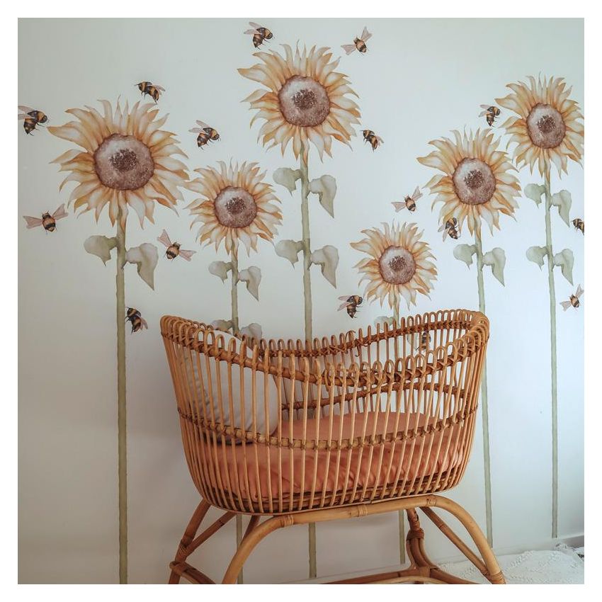Little Rae Prints - Wandsticker Sonnenblumen