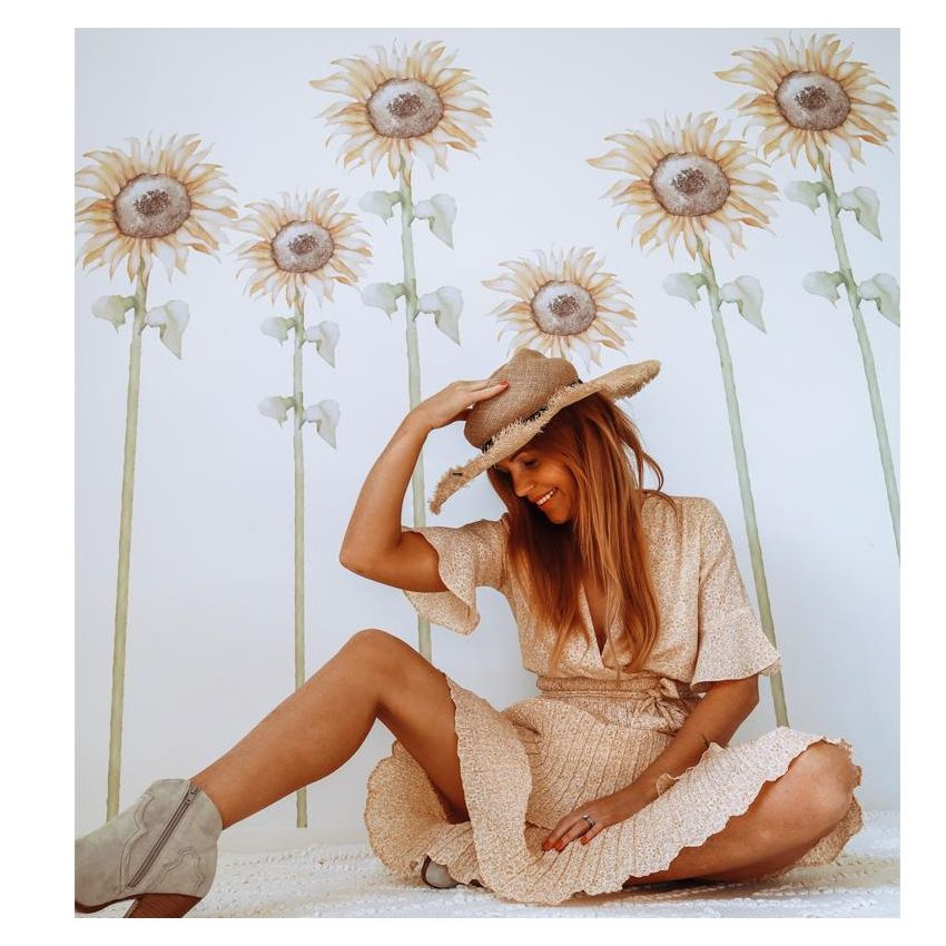Little Rae Prints - Wandsticker Sonnenblumen
