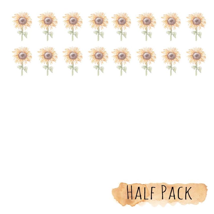 Little Rae Prints - Wandsticker Mini Sonnenblumen