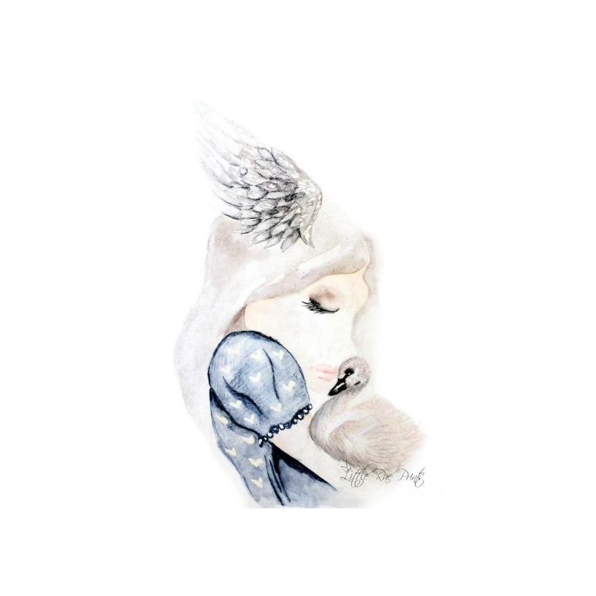 Little Rae Prints - Poster Swan Snuggles