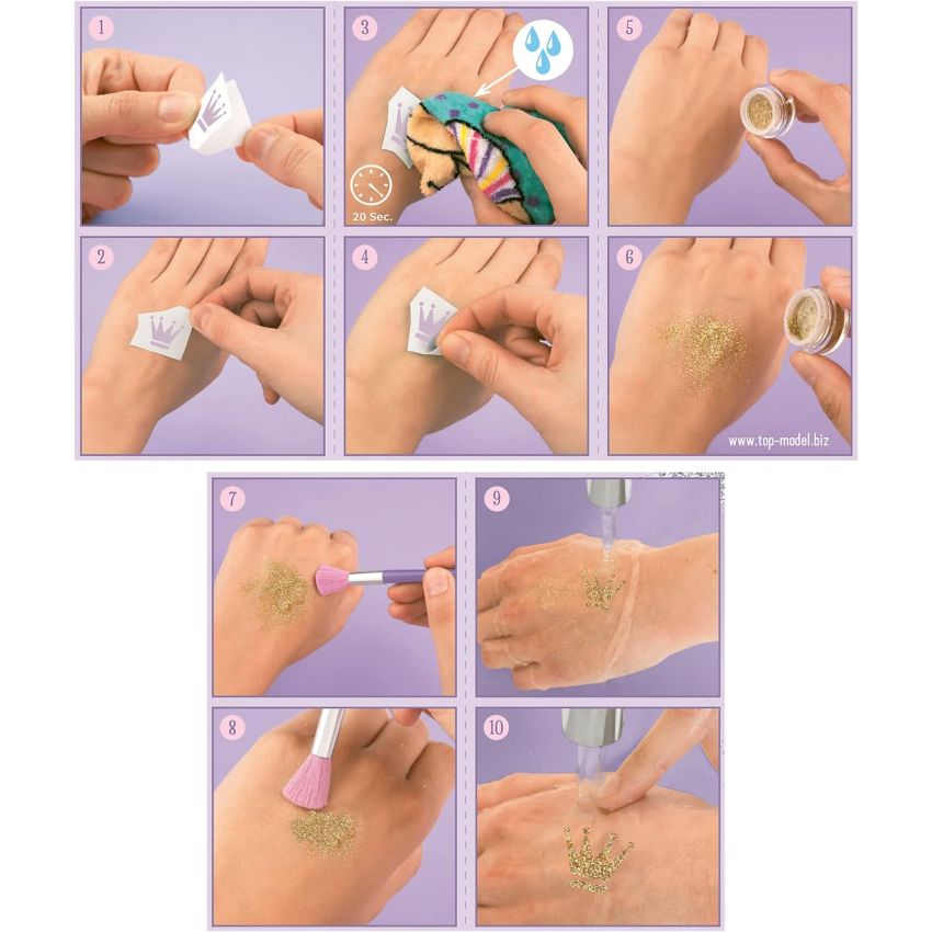 TOPModel - Glitzer Tattoo Set Ballet