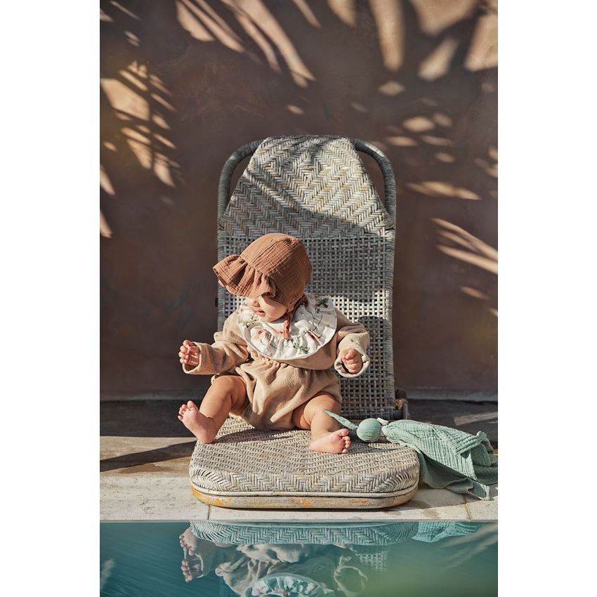 Elodie - Baby Sommer Bonnet Muslin Soft Terracotta