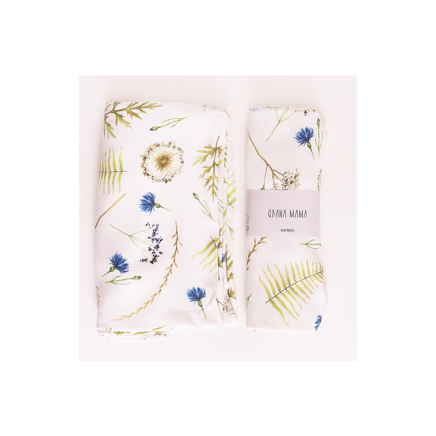Qbana Mama - Bambus XL Swaddle Herbal 140x150cm