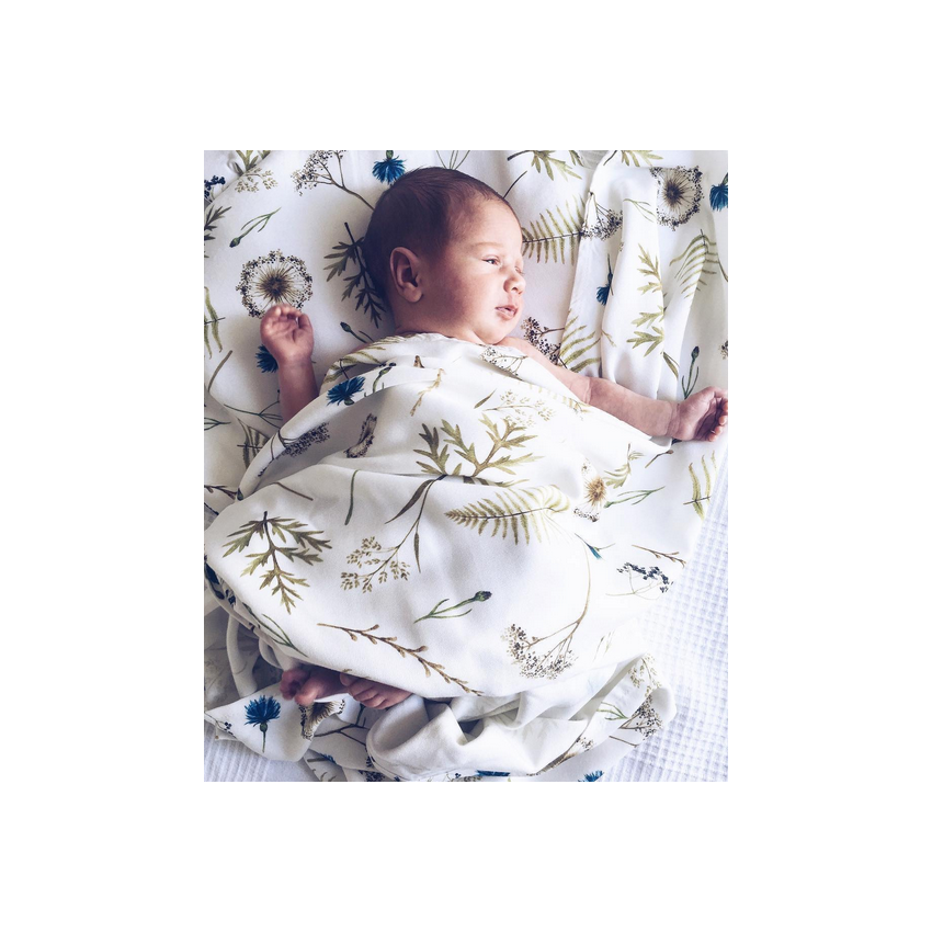 Qbana Mama - Bambus XL Swaddle Herbal 140x150cm