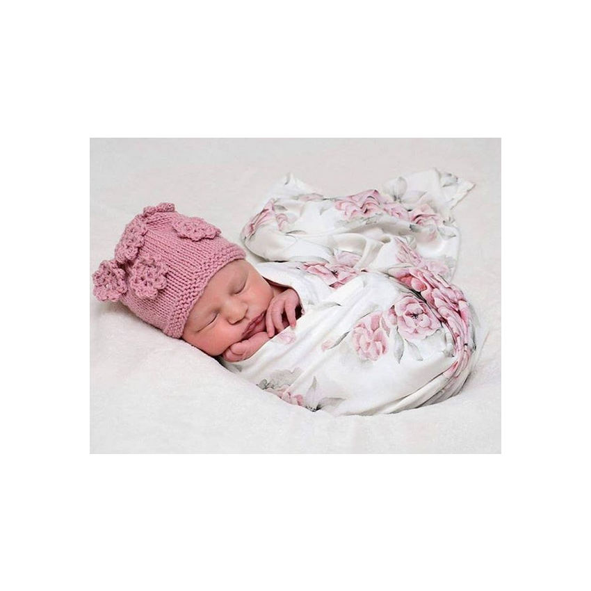 Qbana Mama - Bambus Muslin Blossom 120 x 120cm