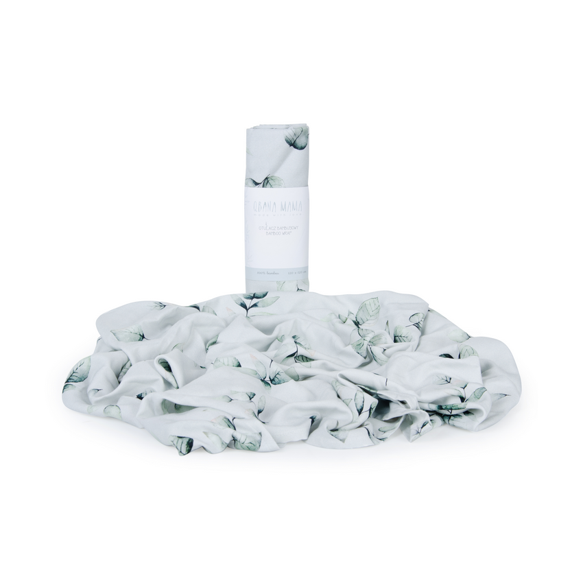 Qbana Mama - Bambus XL Swaddle Eukalyptus 140x150cm